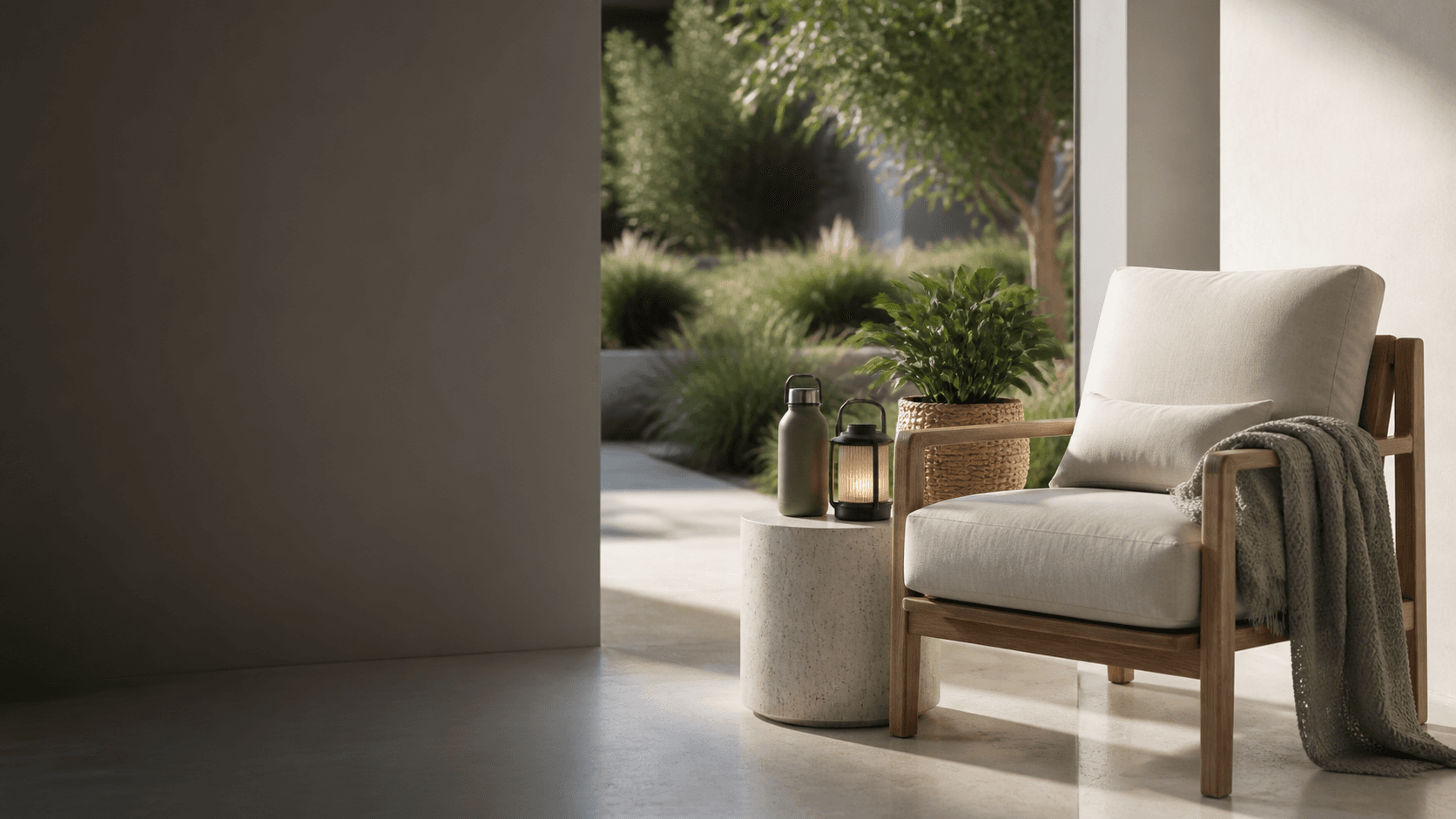 A calm garden room with practical home and outdoor finds